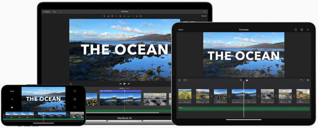 iMovie Screens