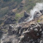 Sulphur gas volcano is alive